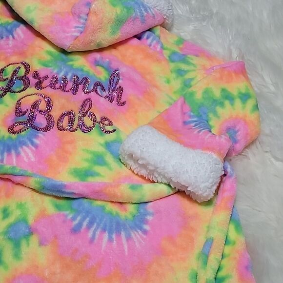 1729  EM & ALFIE SLEEP  Soft Robe multicolor  U/T NWT - Picture 2 of 5